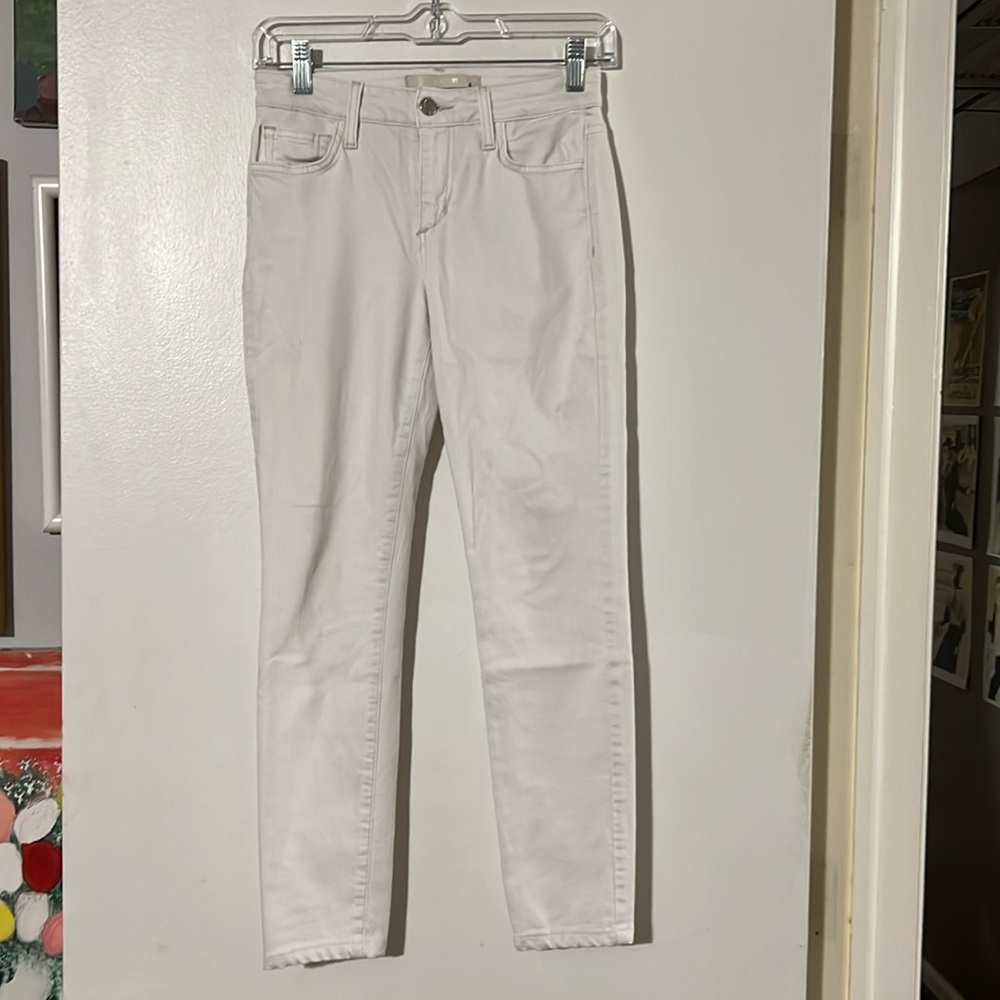 Joes Jeans white skinny ankle jeans